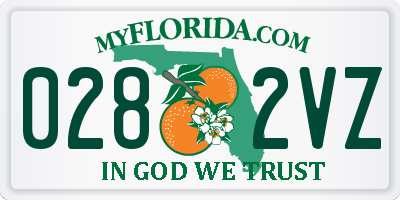 FL license plate 0282VZ