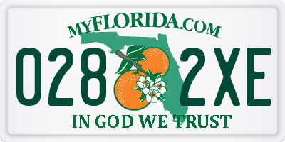 FL license plate 0282XE