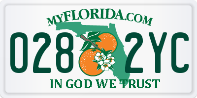 FL license plate 0282YC