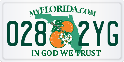 FL license plate 0282YG
