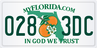 FL license plate 0283DC