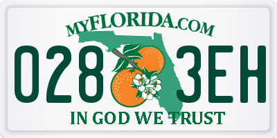 FL license plate 0283EH