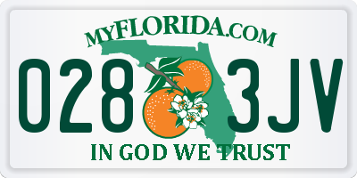 FL license plate 0283JV