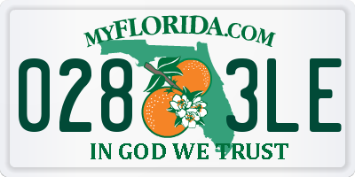 FL license plate 0283LE