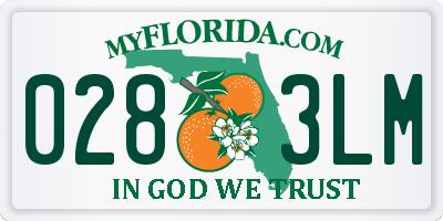 FL license plate 0283LM