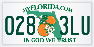 FL license plate 0283LU