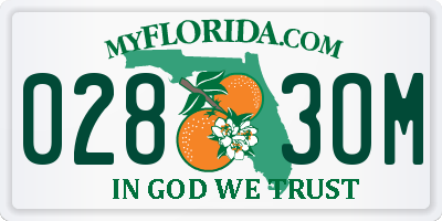 FL license plate 0283OM