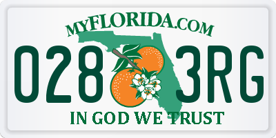 FL license plate 0283RG