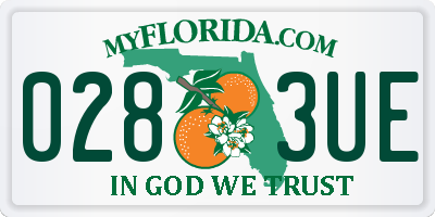FL license plate 0283UE