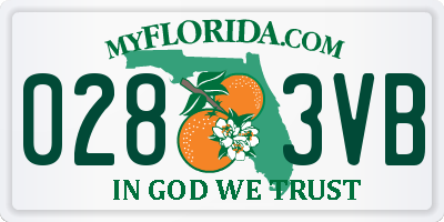 FL license plate 0283VB