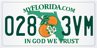 FL license plate 0283VM