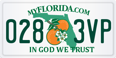 FL license plate 0283VP