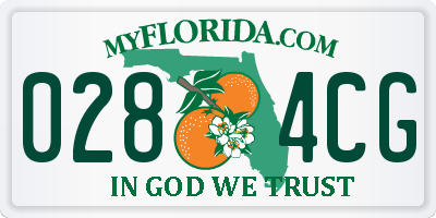 FL license plate 0284CG