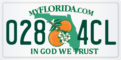 FL license plate 0284CL