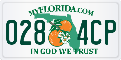 FL license plate 0284CP