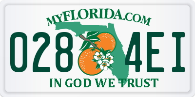 FL license plate 0284EI