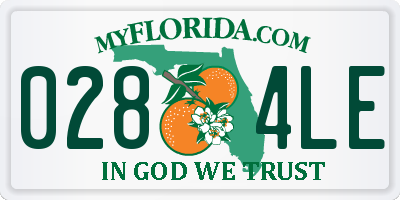 FL license plate 0284LE