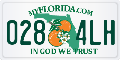 FL license plate 0284LH