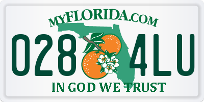 FL license plate 0284LU