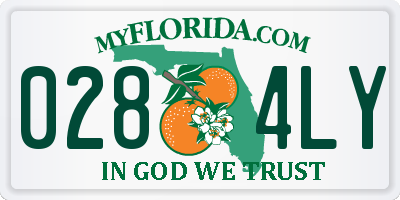 FL license plate 0284LY