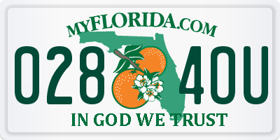 FL license plate 0284OU