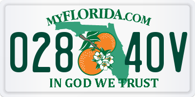 FL license plate 0284OV