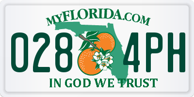 FL license plate 0284PH