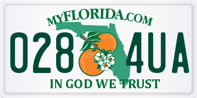 FL license plate 0284UA