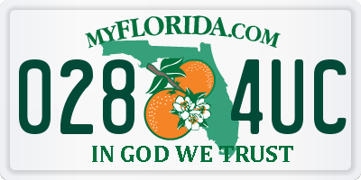 FL license plate 0284UC