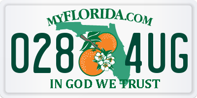FL license plate 0284UG