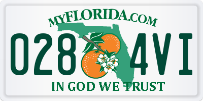 FL license plate 0284VI