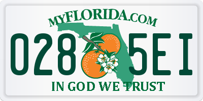 FL license plate 0285EI