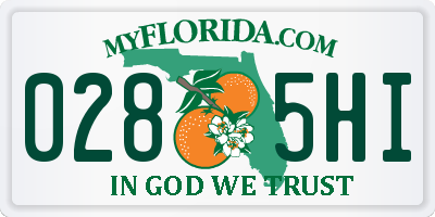 FL license plate 0285HI