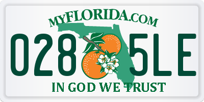FL license plate 0285LE