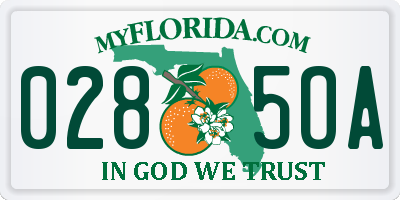 FL license plate 0285OA