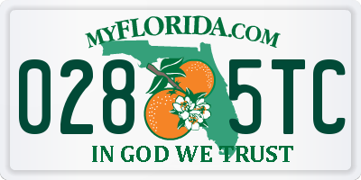 FL license plate 0285TC
