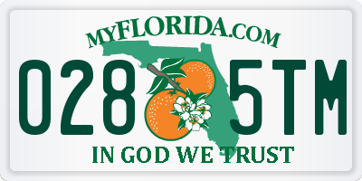 FL license plate 0285TM