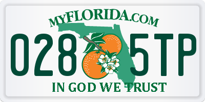 FL license plate 0285TP