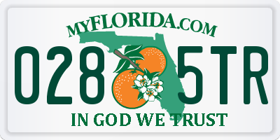 FL license plate 0285TR