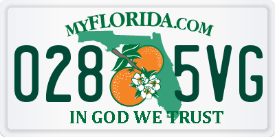 FL license plate 0285VG