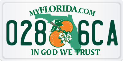 FL license plate 0286CA