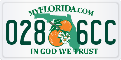 FL license plate 0286CC