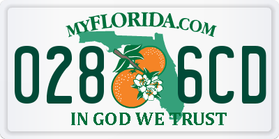 FL license plate 0286CD