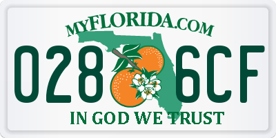 FL license plate 0286CF