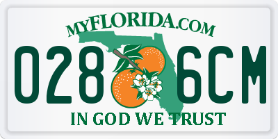 FL license plate 0286CM