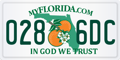 FL license plate 0286DC
