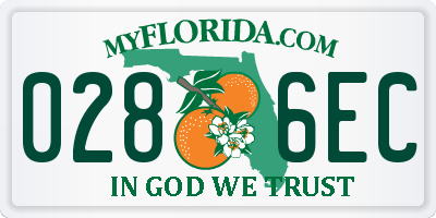 FL license plate 0286EC