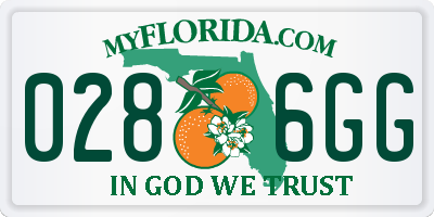 FL license plate 0286GG