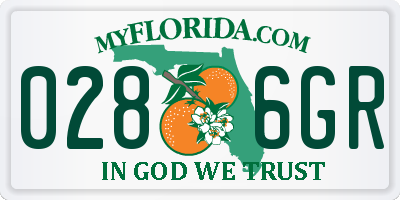 FL license plate 0286GR