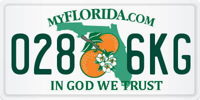 FL license plate 0286KG